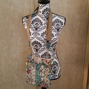 EUC Multicolor faux snake pattern crossbody